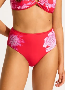 Seafolly Ahoy High Waisted Bikini Bottom - | High Waisted|High Waisted
