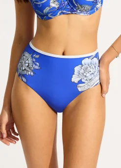 Seafolly Ahoy High Waisted Bikini Bottom - | High Waisted|High Waisted