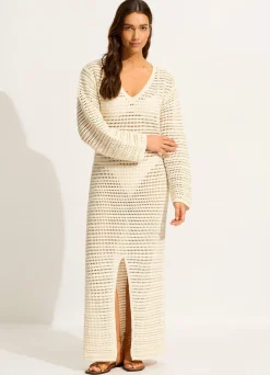Seafolly Ahoy Maxi Knit Coverup - | Beach Dresses