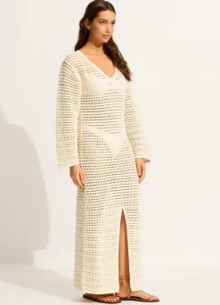 Seafolly Ahoy Maxi Knit Coverup - | Beach Dresses