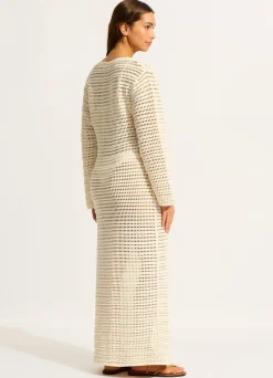 Seafolly Ahoy Maxi Knit Coverup - | Beach Dresses