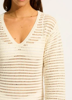 Seafolly Ahoy Maxi Knit Coverup - | Beach Dresses