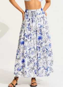 Seafolly Ahoy Maxi Skirt - | Skirts & Sarongs