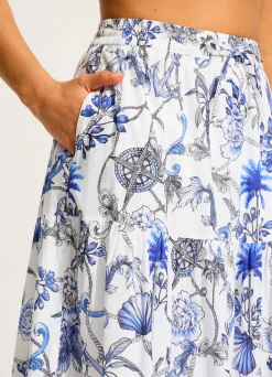 Seafolly Ahoy Maxi Skirt - | Skirts & Sarongs