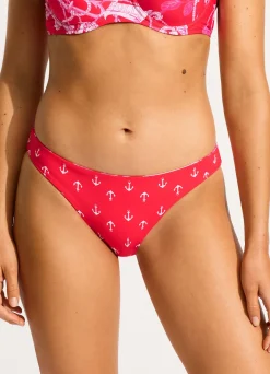 Seafolly Ahoy Reversible Hipster Bikini Bottom - | Hipster|Hipster