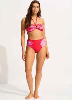 Seafolly Ahoy Ring Front Bandeau Bikini Top - | Bandeau|Bandeau