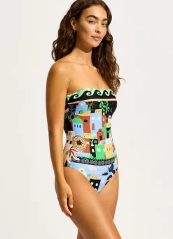 Seafolly Atlantis Bandeau One Piece - | Bandeau|Bandeau