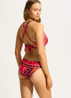 Seafolly Atlantis DD Wrap Front Halter Bikini Top - | Bikinis|Fuller Cup Swim