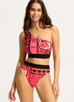 Seafolly Atlantis One Shoulder Top Bikini Top - | Bikinis|One Shoulder