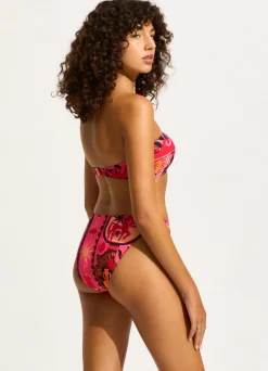 Seafolly Atlantis Ruched Side Bikini Bottom - | Bikinis|More Coverage