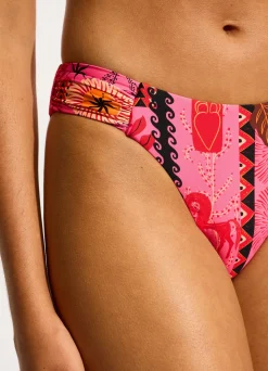 Seafolly Atlantis Ruched Side Bikini Bottom - | Bikinis|More Coverage