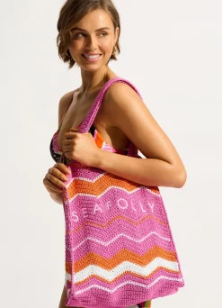 Seafolly Beach Bazaar Crochet Tote Bag - | Beach Bags