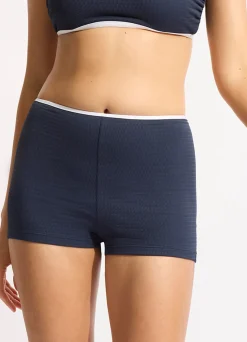 Seafolly Beach Bound Boyleg Bikini Bottom - | More Coverage|More Coverage