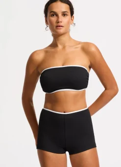 Seafolly Beach Bound Boyleg Bikini Bottom - | Bikinis|More Coverage