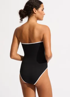 Seafolly Beach Bound DD Bandeau One Piece - | Bandeau|Bandeau
