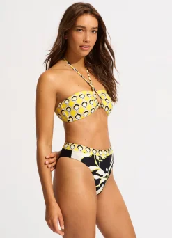 Seafolly Birds Of Paradise High Rise Bikini Bottom - | High Waisted|High Waisted