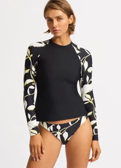 Seafolly Birds Of Paradise Long Sleeve Rashvest - | Rash Vests|Rash Vests