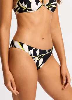 Seafolly Birds Of Paradise Reversible Hipster Bikini Bottom - | Hipster|Hipster