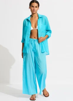Seafolly Breeze Beach Shirt - | Tops