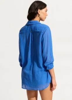 Seafolly Breeze Beach Shirt - | Tops