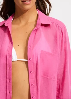 Seafolly Breeze Beach Shirt - | Tops