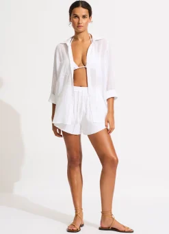 Seafolly Breeze Beach Shirt - | Tops