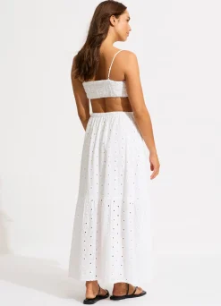 Seafolly Broderie Crop Top - | Tops