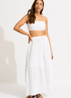 Seafolly Broderie Maxi Skirt - | Skirts & Sarongs
