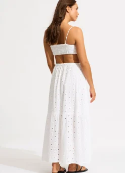 Seafolly Broderie Maxi Skirt - | Skirts & Sarongs