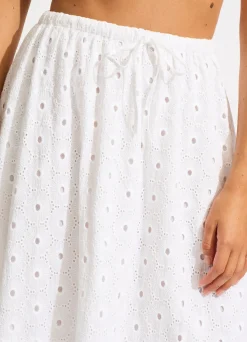 Seafolly Broderie Maxi Skirt - | Skirts & Sarongs