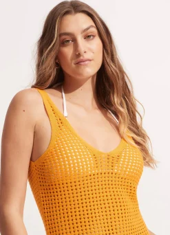Seafolly Byron Knit Dress - | Beach Dresses