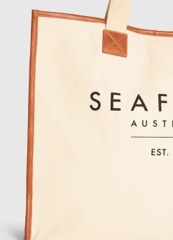 Seafolly Canvas Tote Bag - | Beach Bags