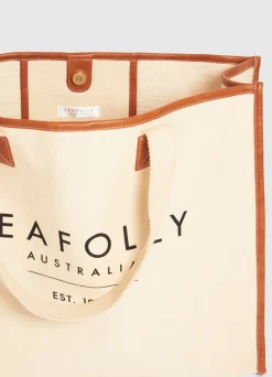 Seafolly Canvas Tote Bag - | Beach Bags