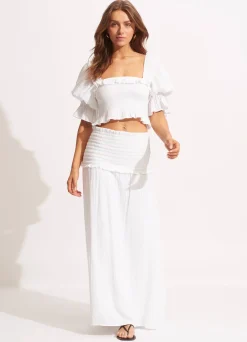 Seafolly Caspian Shirring Top - | Tops