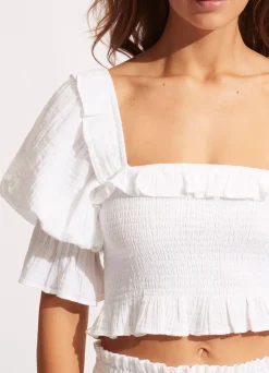 Seafolly Caspian Shirring Top - | Tops