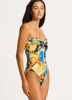 Seafolly Ciao Bella Bandeau One Piece - | Bandeau|Bandeau