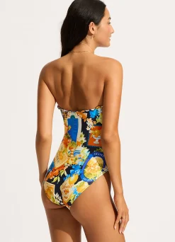 Seafolly Ciao Bella Bandeau One Piece - | Bandeau|Bandeau