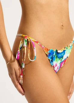 Seafolly Ciao Bella Brazillian Tie Side Bikini Bottom - | Bikinis|High Cut