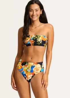 Seafolly Ciao Bella High Waisted Bikini Bottom - | Bikinis|High Waisted