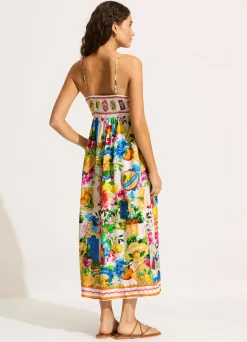 Seafolly Ciao Bella Maxi Dress - White| Beach Dresses