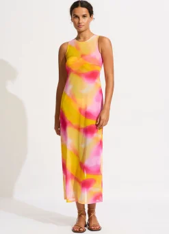 Seafolly Colour Crush Mesh Midi Cover Up - | Beach Dresses