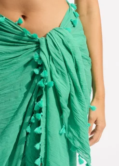 Seafolly Cotton Gauze Sarong - | Skirts & Sarongs