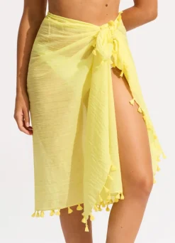 Seafolly Cotton Gauze Sarong - Lime Light| Skirts & Sarongs