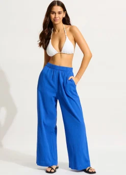Seafolly Crinkle Beach Pant - | Pants & Shorts