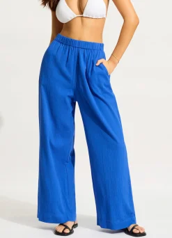 Seafolly Crinkle Beach Pant - | Pants & Shorts