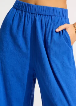 Seafolly Crinkle Beach Pant - | Pants & Shorts