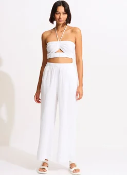 Seafolly Crinkle Beach Pant - | Pants & Shorts