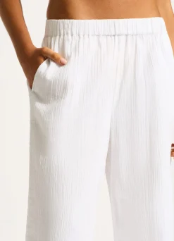 Seafolly Crinkle Beach Pant - | Pants & Shorts