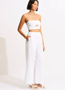 Seafolly Crinkle Crop Top - | Tops