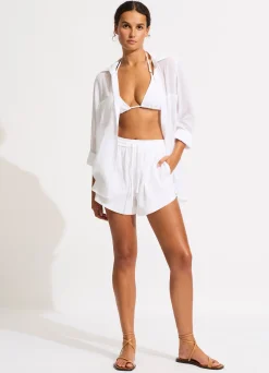 Seafolly Crinkle Short - | Pants & Shorts